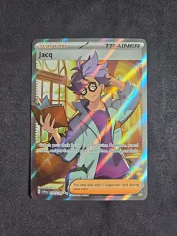 Jacq 236/198 Scarlet & Violet Base Set Full Art Trainer Card NM Condition - Image 1