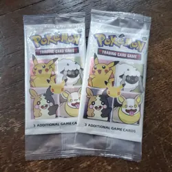 2 SEALED 25th Anniversary Pokemon Cereal 3-Card Booster Packs! From Cereal Box's - Image 1