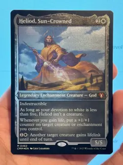 1X ETCHED FOIL Heliod, Sun-Crowned MINT MTG Magic CMR Commander Masters EDH CEDH - Image 1