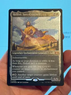 1X ETCHED FOIL Heliod, Sun-Crowned MINT MTG Magic CMR Commander Masters EDH CEDH - Image 2