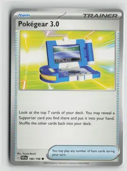 Pokemon TCG Scarlet & Violet Base Set Pokegear 3.0 x4 NM 186 - Image 1