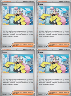 4X Iono 185/193 X4 - Scarlet & Violet - Paldea Evolved Playset - Pokemon TCG - Image 1