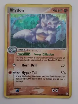 Pokemon TCG Rhydon EX Hidden Legends 46/101 Reverse Holo Uncommon - Image 1
