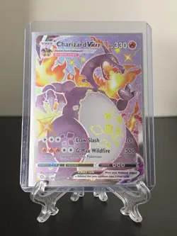 Pokemon TCG Charizard VMAX Shining Fates SV107/SV122 Holo Shiny Holo Rare NM - Image 1