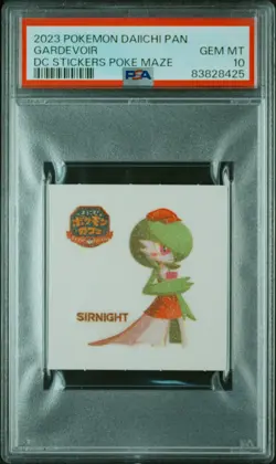 PSA 10 Gardevoir Japanese Pan DC Sticker Poke Maze x Pokemon Cafe - Image 1