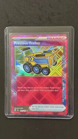Pokemon TCG Trainer Precious Trolley 185/191 Ace Spec Holo Sv08: Surging Sparks - Image 1