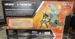 Pokemon TCG Lucario V & Tyranitar V Heavy Hitters Premium Collection Box Sealed 820650856716 - Image 2