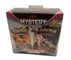 Pokemon TCG Mystery Power Box Factory Sealed 5 Booster Packs Chase Pack 1:10 - Image 1