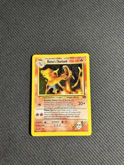 Pokemon TCG Blaine's Charizard 2/132 Gym Challenge Holo Rare MP-/HP - Image 3