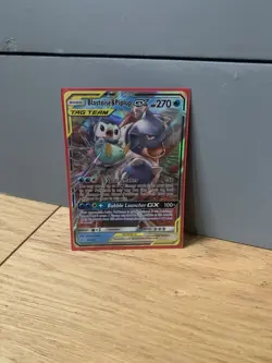 Pokemon TCG Blastoise & Piplup Tag Team GX Cosmic Eclipse 38/236 Holo Ultra Rare - Image 2