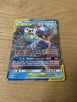 Pokemon TCG Blastoise & Piplup Tag Team GX Cosmic Eclipse 38/236 Holo Ultra Rare - Image 3