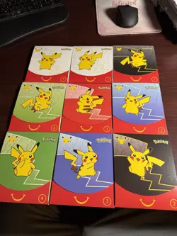 9x Lot of Pokemon 25th Anniversary 2021 McDonalds Promo Packs 9 Diff Art (Set) - Image 1