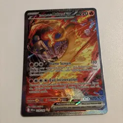Pokemon Team Rockets Moltres EX 229/182 Sir Destined Rivals - Image 1