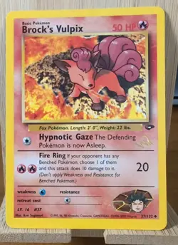 Brock’s Vulpix 37/132 W Stamp Promo - Gym Challenge - Near Mint - Image 1
