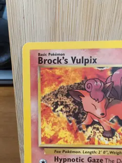 Brock’s Vulpix 37/132 W Stamp Promo - Gym Challenge - Near Mint - Image 2