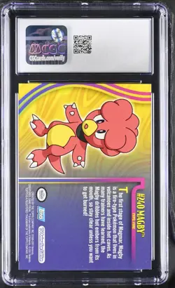 Pokemon Magby 240 Topps Johto League Champions - CGC 10 - Image 2