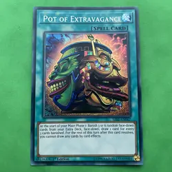 Yu-Gi-Oh! Pot of Extravagance SAST-EN067 Secret Rare 1st Edition Nr Mint - Image 1