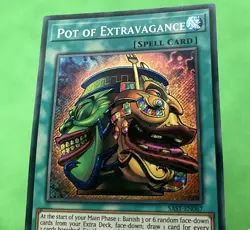 Yu-Gi-Oh! Pot of Extravagance SAST-EN067 Secret Rare 1st Edition Nr Mint - Image 3