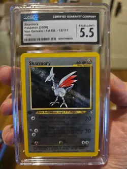 Skarmory Pokemon Card 2000 Neo Genesis 1st Edition CGC 5.5 - Image 1