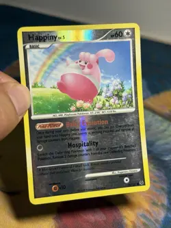 Happiny 76/127 Reverse Holo Platinum Pokemon TCG Cute Artwork Card - Image 3