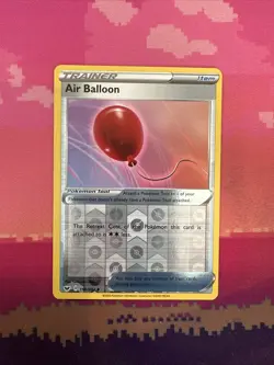 Pokemon Card Air Balloon Sword & Shield Reverse Holo 156/202 Near Mint - Image 1