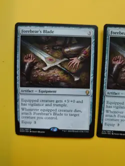 MTG Card. Forebear's Blade x2 Artifact Equipment Dominaria Rare as Pictured - Image 5