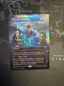 Season of Weaving (Borderless) (FOIL) Bloomburrow (BLB) NM Magic: The Gathering - Image 1