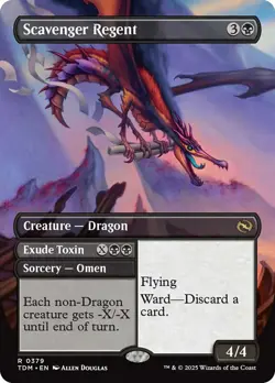Scavenger Regent (Borderless) [Tarkir: Dragonstorm] Foil Near Mint - Image 1