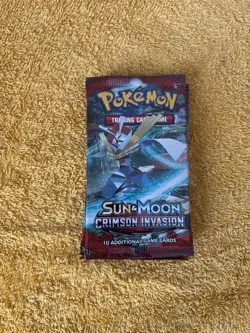 Crimson Invasion Pokemon TCG Booster Pack COMPLETE ART SET 4 Packs SEALED NEW - Image 1