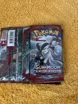 Crimson Invasion Pokemon TCG Booster Pack COMPLETE ART SET 4 Packs SEALED NEW - Image 2