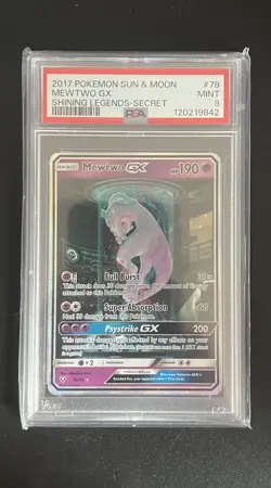 Pokemon TCG - PSA 9 Mewtwo GX 78/73 - Shining Legends (Cert: 120219842) - Image 1
