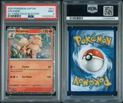 2023 Arcanine 011 Pokemon SVP Cosmos Holo Three Pack Blisters Promo PSA 9 - Image 1