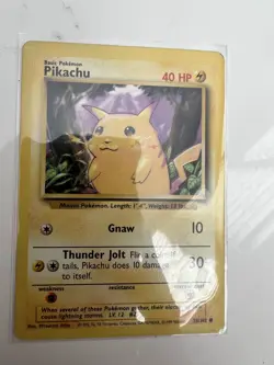 Pokemon TCG Pikachu Base Set 58/102 Regular Unlimited Common - Image 1