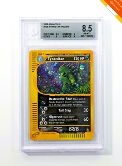 Pokemon BGS 8.5 Tyranitar #H28 Holo Aquapolis 2003 English - Image 1