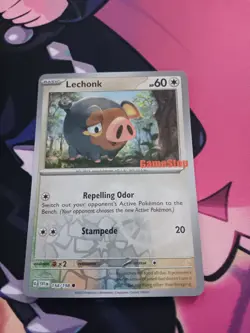 Lechonk 154/198 Gamestop Stamped Promo Scarlet And Violet Base Pokemon TCG - Image 1
