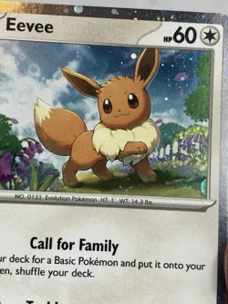 Eevee SVP 043 Cosmos Holo Black Star Promo Scarlet & Violet Pokemon TCG NM - Image 2
