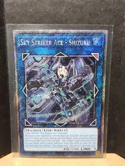 Sky Striker Ace Shizuku RA03 Platinum Secret Rare Card - Image 1