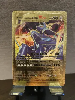 Dialga Foil Metal Pokemon Pokemon Fan Art Collectible Card Trading - Image 1