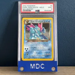 PSA 9 Dark Feraligatr Holo Rare 5/105 Neo Destiny MINT Graded Pokemon Card TCG - Image 1
