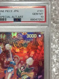 PSA 10 Onami SP R OP06-101 One Piece Card 500 Years Future Parallel - Image 4