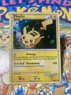 Pokemon TCG Pikachu HGSS03 Holo Promo Card HeartGold SoulSilver 2010 - Image 1