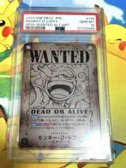 PSA 10 Luffy Nika Wanted Poster SEC SP OP05-119 One Piece Card Rare - Image 1