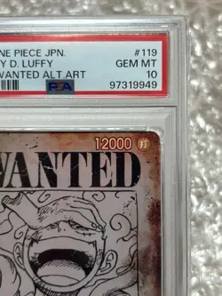 PSA 10 Luffy Nika Wanted Poster SEC SP OP05-119 One Piece Card Rare - Image 4