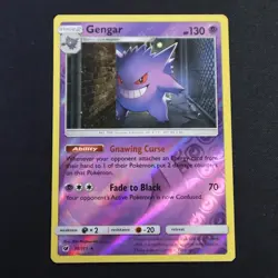 Gengar Reverse Holo Rare 38/111 Crimson Invasion NM 2017 Pokemon TCG Card - Image 1