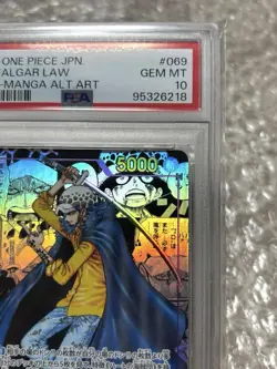 PSA 10 Trafalgar Law Comic Parallel SR OP05-069 One Piece Card Rare - Image 4