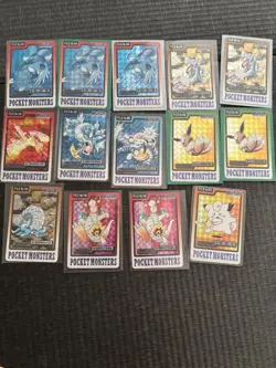 Pokemon Bandai Carddass Prism Holo 14 Card Japanese Vintage Gyarados Blastoise - Image 1