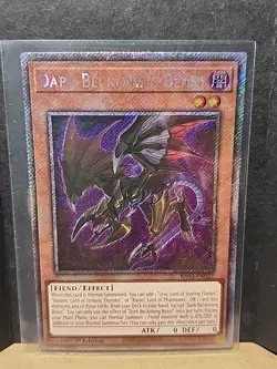 Dark Beckoning Beast Platinum Secret Rare Card RA03-EN027 1st Edition - Image 1