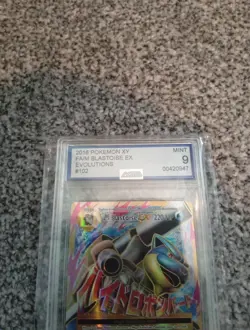 Pokemon TCG XY Evolutions M Blastoise EX Full Art Card 102/108 AGS 9 - Image 2