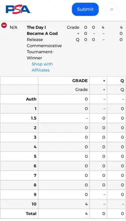 Weiss Schwarz The Day I Became a God Hina Sasaki Ayane PSA10 Gem Mint Card - Image 3