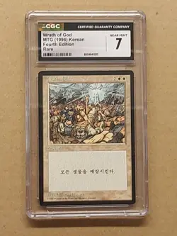 MTG Wrath of God Fourth Edition Korean CGC 7 - FAST SHIPPING! - Image 1